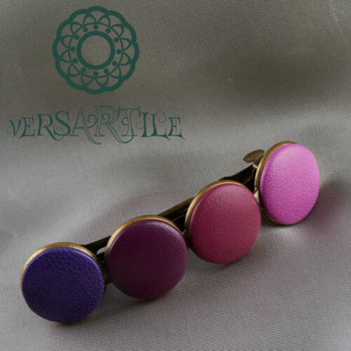 Lila-színvarázs bőrbetétes franciacsat