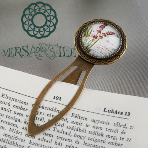 Levendula mintás könyvjelző