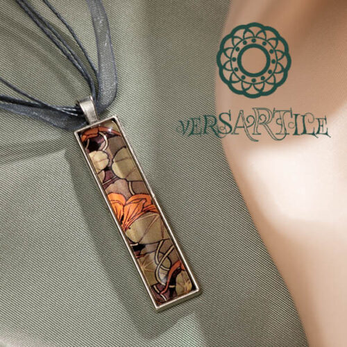 Virágkehely mintás nyakék