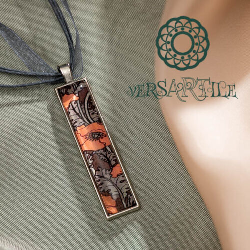 Mákvirág-mintás nyakék