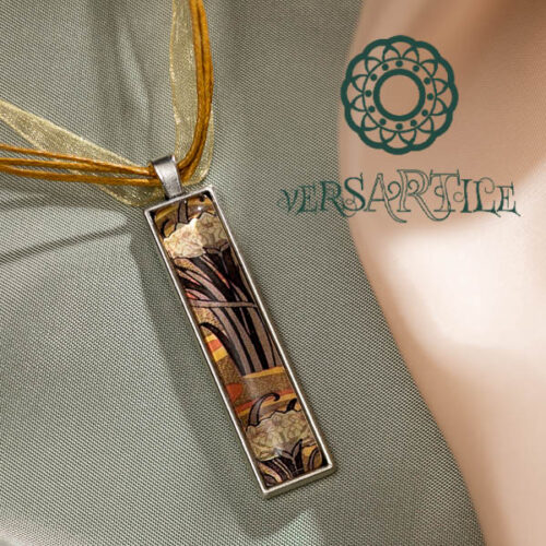 Stilizált virágmintás nyakék