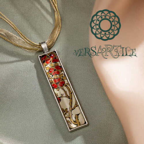 Stilizált virág-mintás nyakék