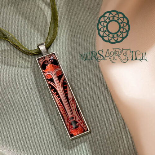 Stilizált növényi díszítményes nyakék