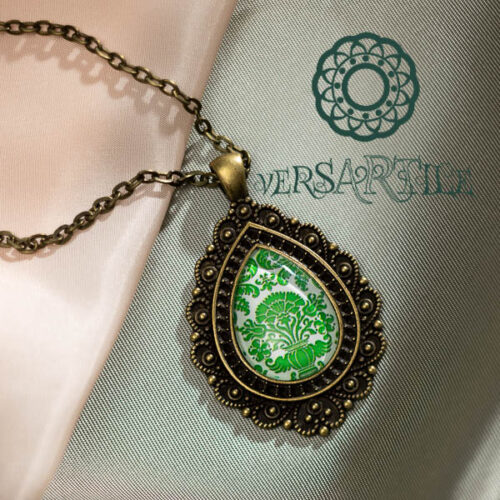 Reneszánsz kárpit mintás nyakék