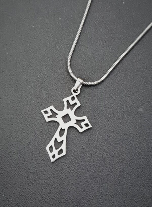 Kereszt nemesacél nyaklánc