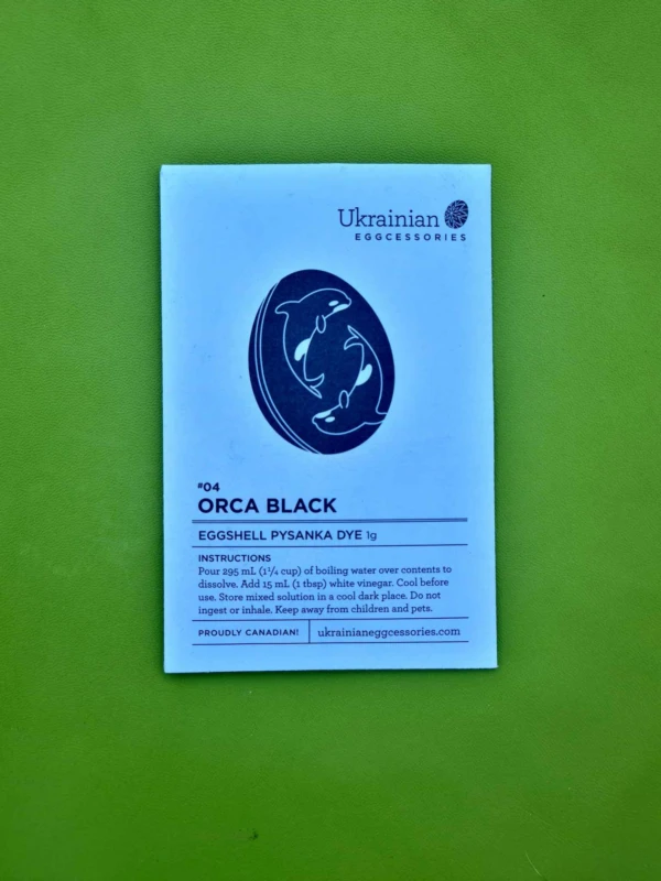 Tojásfesték - fekete színű (Orca black)