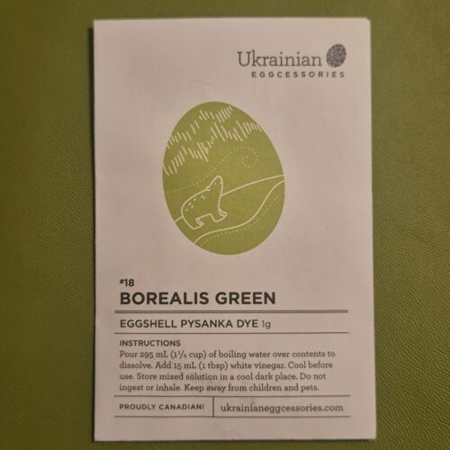 Tojásfesték - élénkzöld (Borealis green)