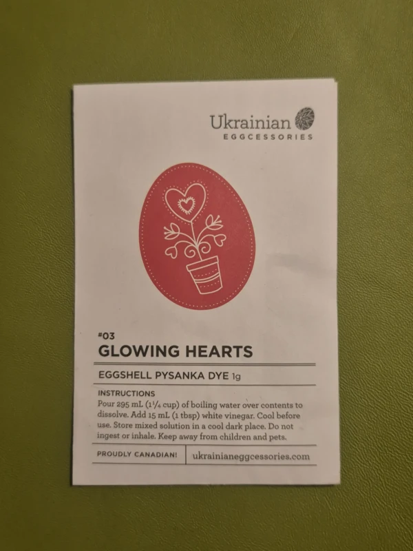 élénkpiros Tojásfesték - élénkpiros színű (Glowing hearts)
